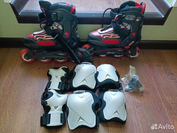 Роликовые коньки детские раздвижные