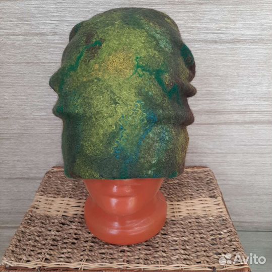 Шапка валяная, рукавицы