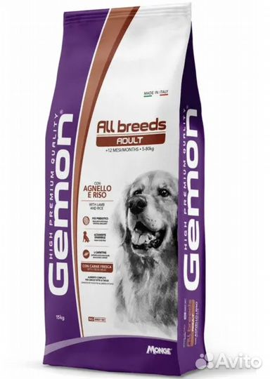 Корм для собак Gemon Dog Medium Adult 3kg