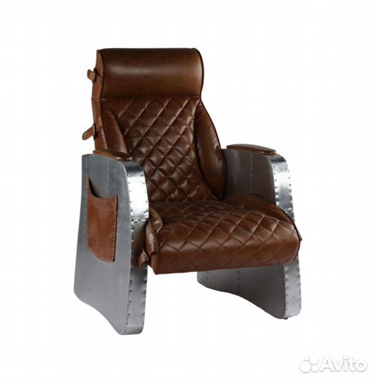 Кресло кожаное лофт