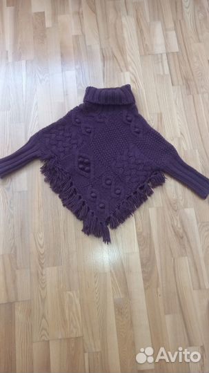 Пончо на 7-9 лет