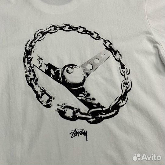 Футболка Stussy chain link ss24 руль