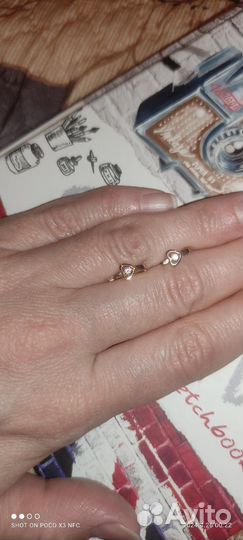 Золотые серьги детские 585