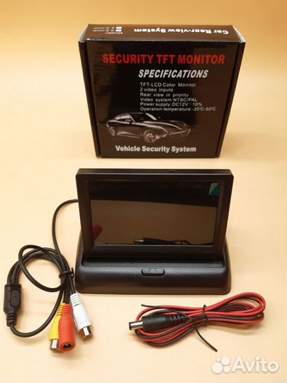 Монитор складной, 4,3 дюйма, 12V. Магазин