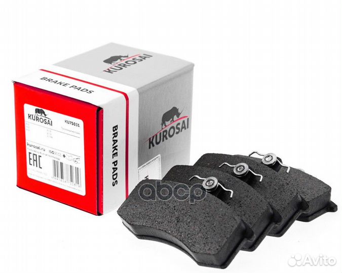 Колодки тормозные ku75031 kurosai
