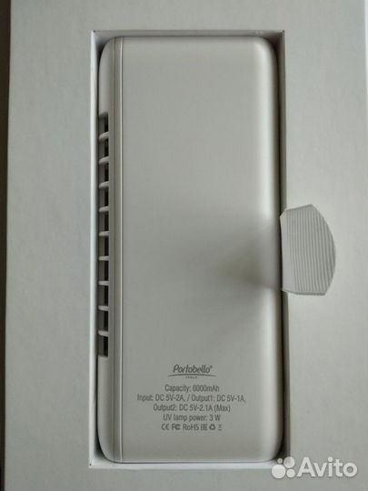 Внеш аккумулятор Portobello Italy c встр уф лампой