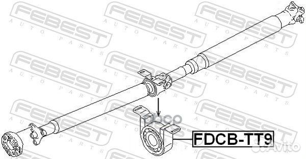 Подшипник подвесной карданного вала ford transi