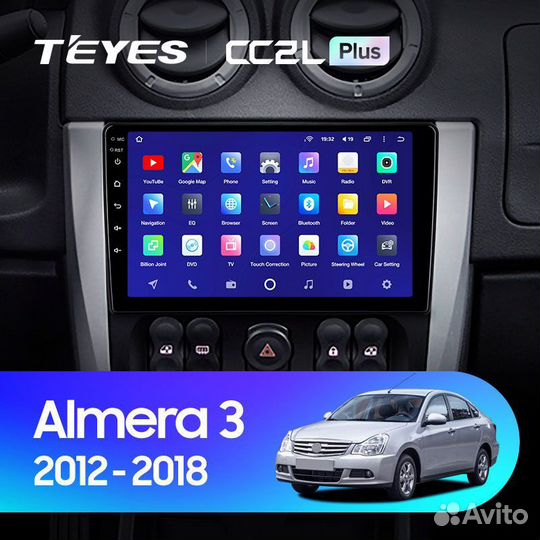 Магнитола Teyes Nissan Almera 3 CC2L+