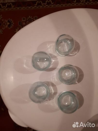 Банки медицинские стеклянные (СССР),5 шт