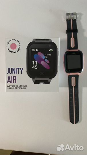 Детские смарт часы junity AIR с телефоном, розовые