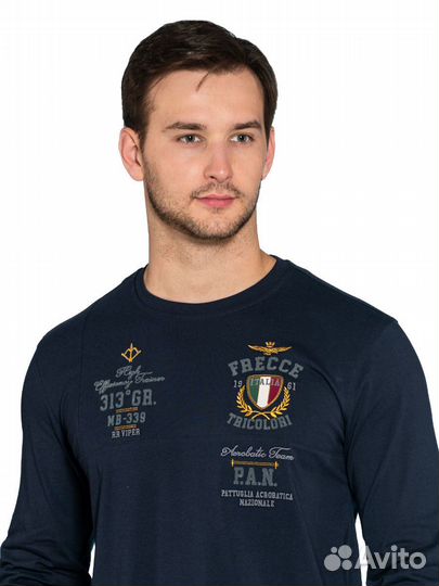 Лонгслив Aeronautica Militare TS2329 темно-синий