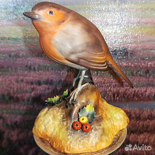 Royal Crown Derby.Робин.Статуэтка.Англия.Птица