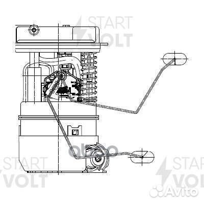 Насос топливный renault duster 10- 1.6I 4X4 (мо