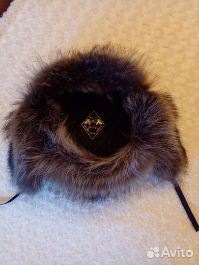 Шапка мужская мех енот новая размер 60