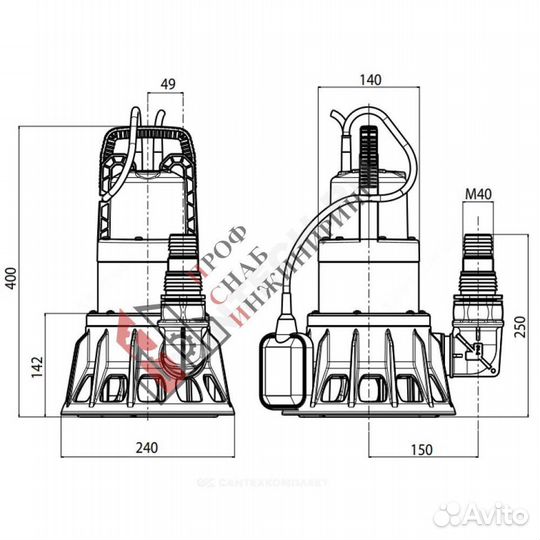 Насос feka BVP 750 M-A 1х230В/50 Гц DAB 60170077H