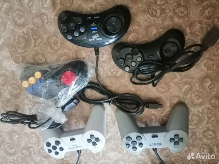 Картриджи sega, Блок питания, Джойстики. Новые