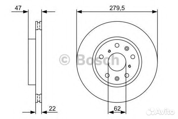 Тормозной диск 0986479403 bosch