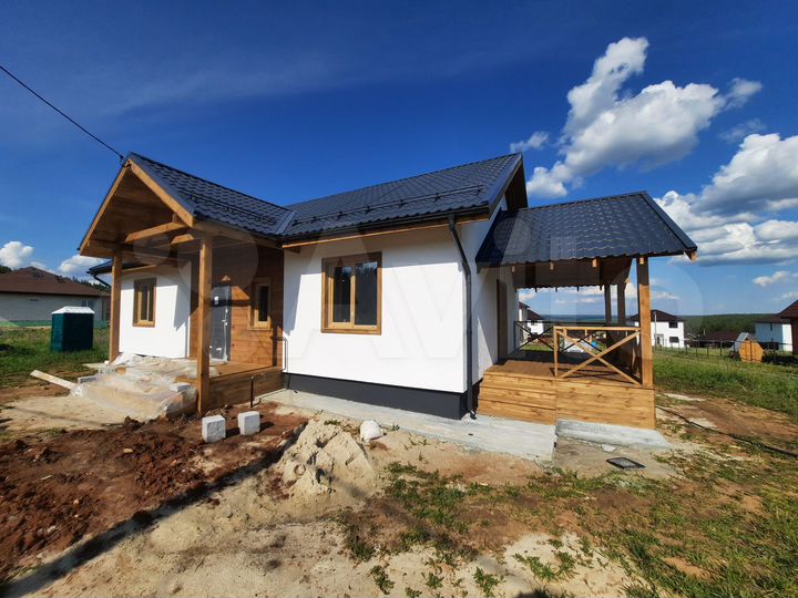 Коттедж 105,3 м² на участке 10 сот.