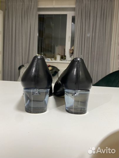 Туфли ложочки женские 38 39 размер черные
