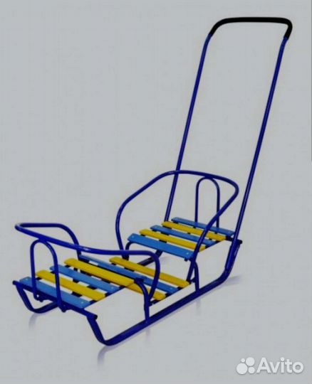 Детские санки для двойни (новые)