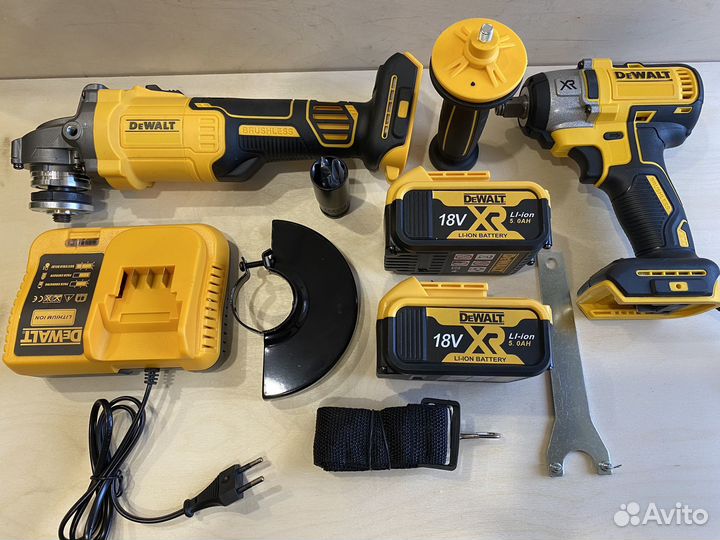 Ушм болгарка Dewalt + гайковерт Dewalt