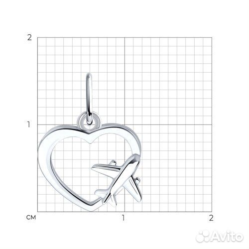 Подвеска Diamant из серебра, 94-130-02277-1