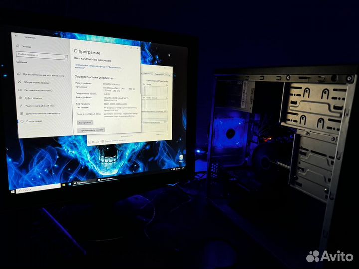 Игровой компьютер +монитор полный комплект i7 16гб