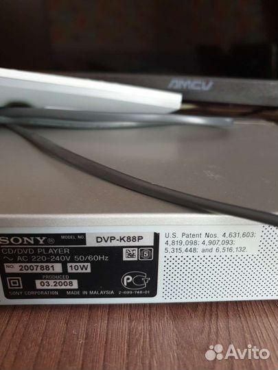 Dvd плеер sony