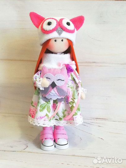 Текстильная куколка ручной работы