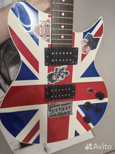 Электрогитара Lyon Washburn Union Jack Def Leppard