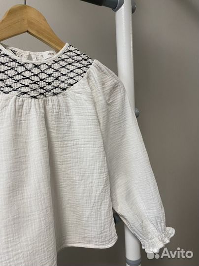 Блуза муслиновая Mango для девочки
