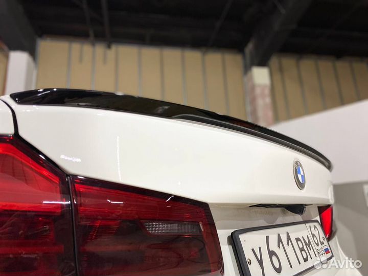 Спойлер М5 Bmw g30 черный глянец