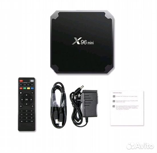 Тв приставка X96mini AndroidTV бесплатно кино и тв