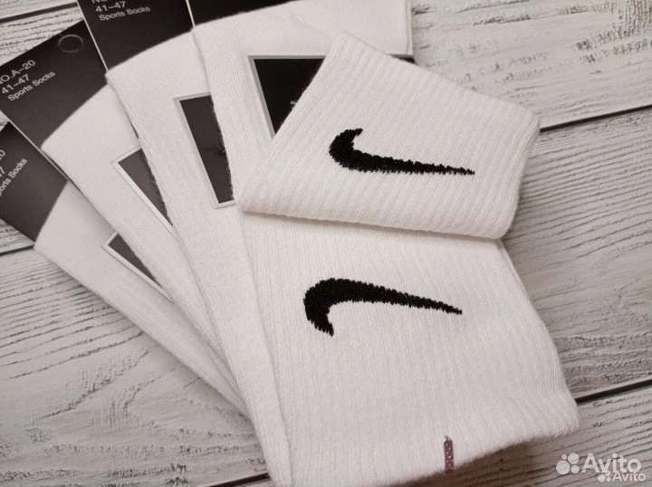 Носки Nike высокие белые