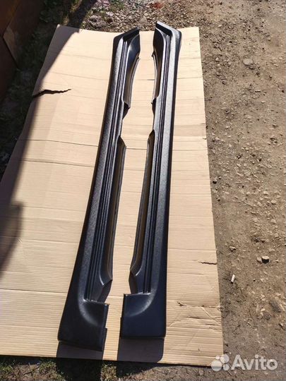 Накладки на пороги ваз 2110 12 11 катран