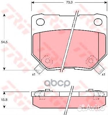 GDB1007 365 02 колодки дисковые з Nissan 300Z