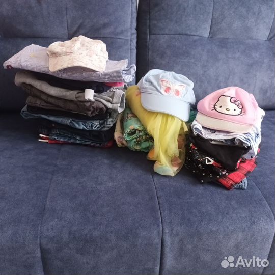 Платья, джинсы, кепки для девочки на 9-18 мес