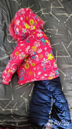Зимний костюм для девочки 92