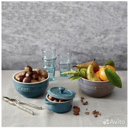 Миска Staub Ceramics античный бирюзовый, 14 см