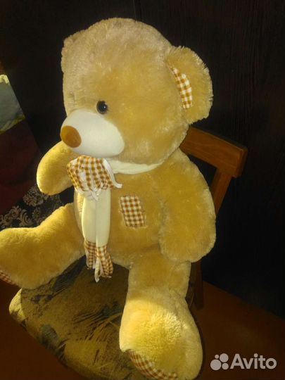 Большой,плюшевый медведь(новый/70см)