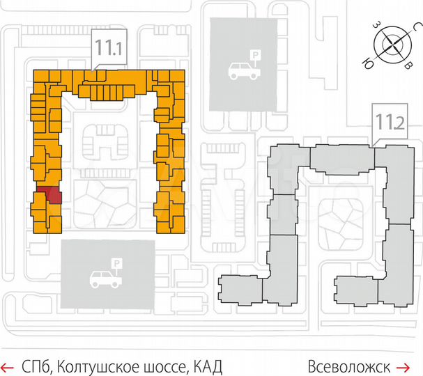3-к. квартира, 77,1 м², 1/8 эт.