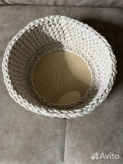 Корзина из хлопкового шнура