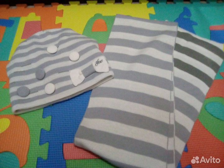 Комплект шапка+шарф зима-весна