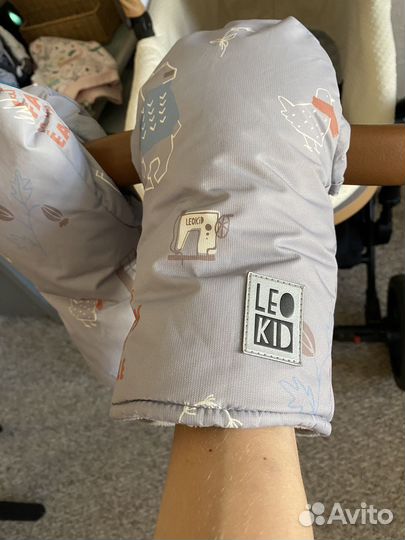 Муфта варежки на коляску leokid