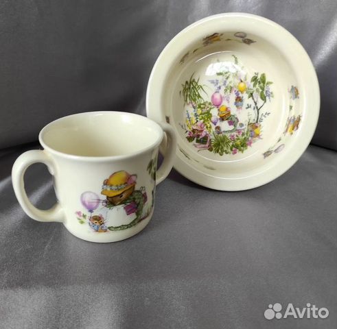 Royal Worcester Англия Кодлер на 2 яйца в коробке