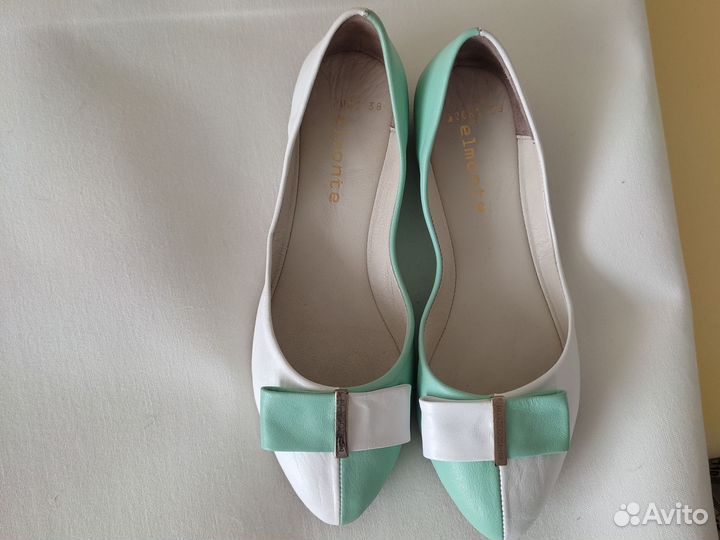 Балетки натуральная кожа 38