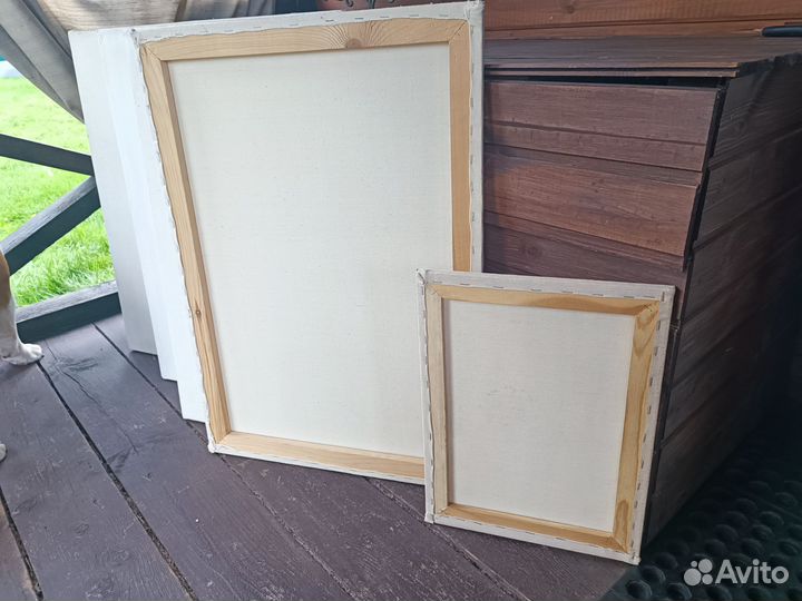 Холст грунтованный на раме, 6 шт