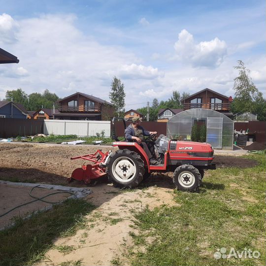 Вспашка мини-трактором