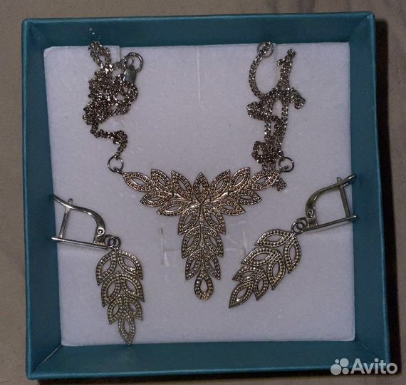 Набор украшений серебро