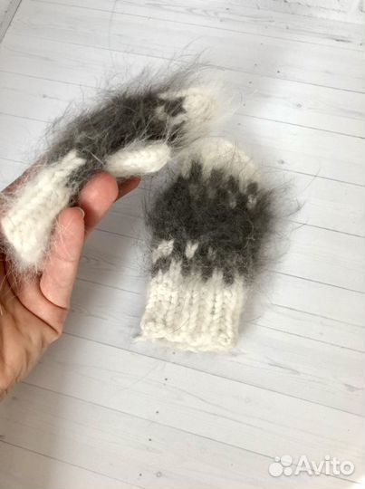 Варежки пуховые
